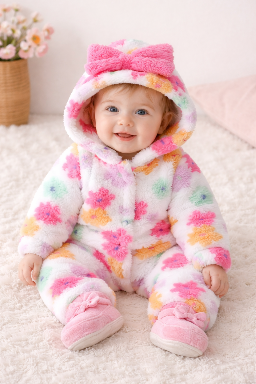 سلوبت فرو حراري للبيبي مطبوع ورود - Kenda Shop