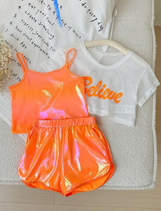 طقم بناتي 3 قطع لامع - Kenda Shop