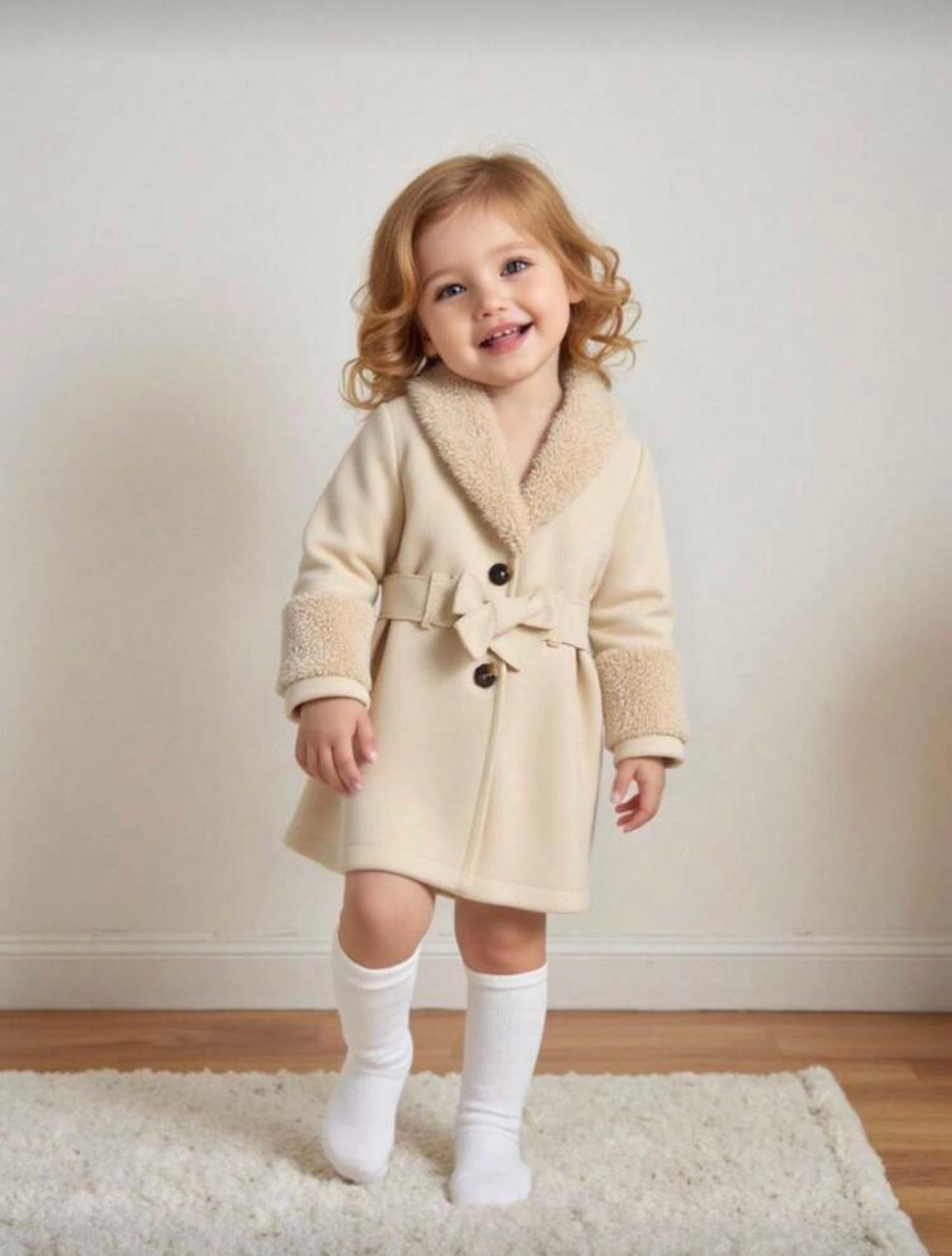 كوت بناتي جوخ في فرو حراري ناعم - Kenda Shop