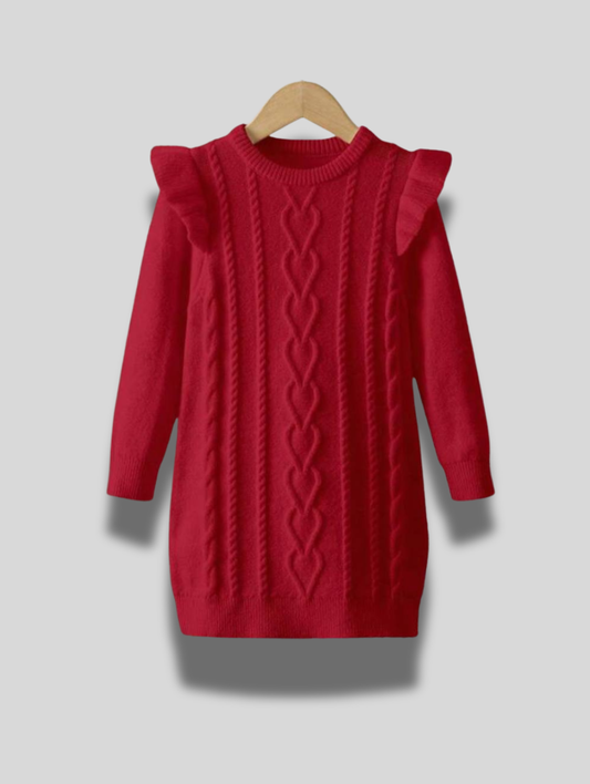 دريس احمر شتوي تريكو صوف حراري