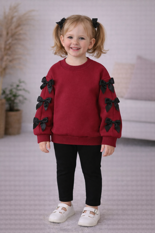 سويت شيرت ميلتون حراري بفيونكات سوداء - Kenda Shop