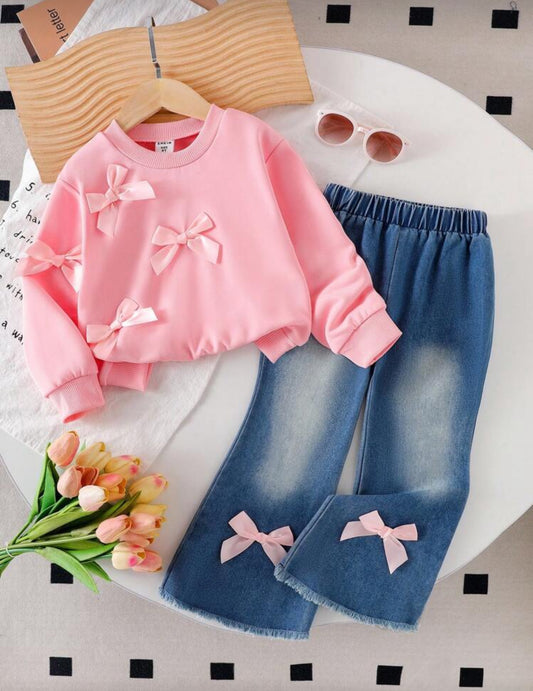 طقم بناتي بالفيونكات - Kenda Shop