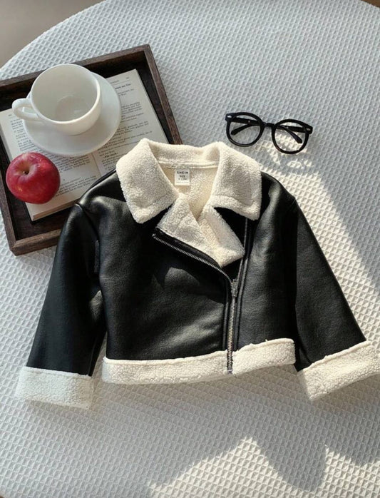 جاكيت أطفال شتوي مبطن بفرو ناعم - Kenda Shop