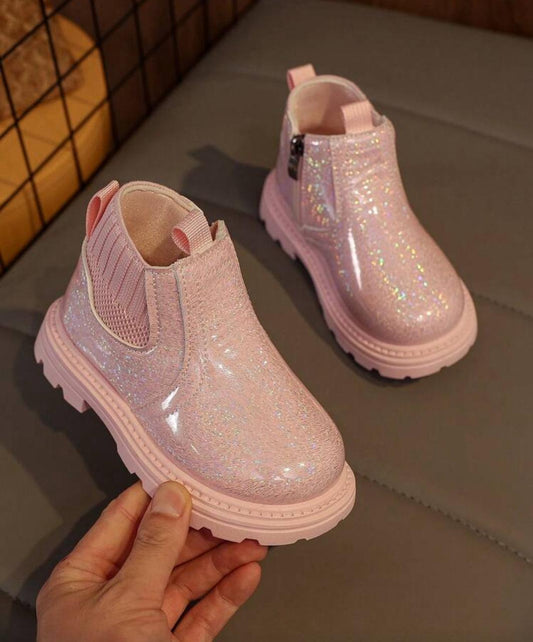 هاف بوت بناتي لامع - Kenda Shop