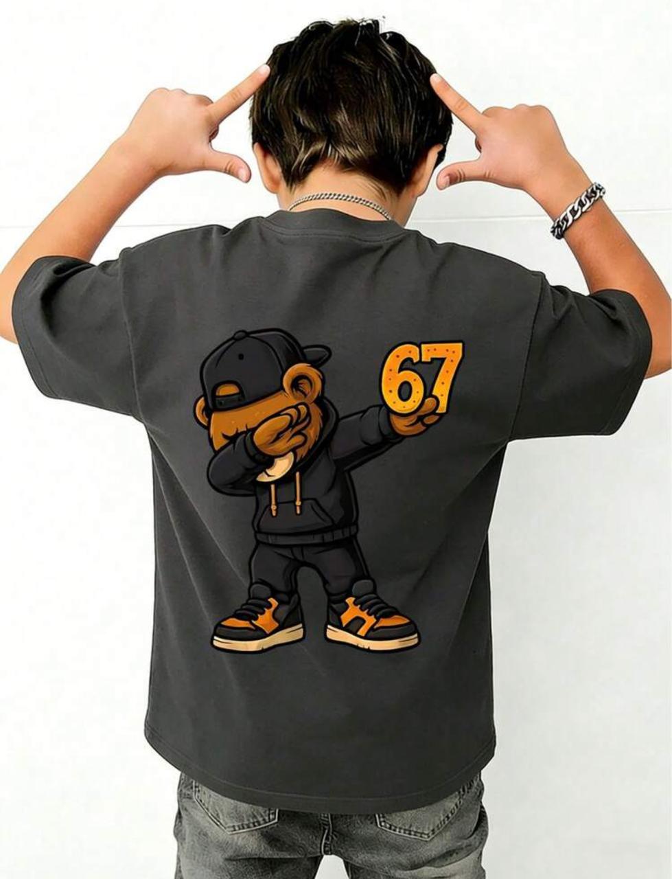 تيشيرت أولادي 67 أوفر سايز