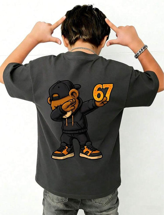 تيشيرت أولادي 67 أوفر سايز