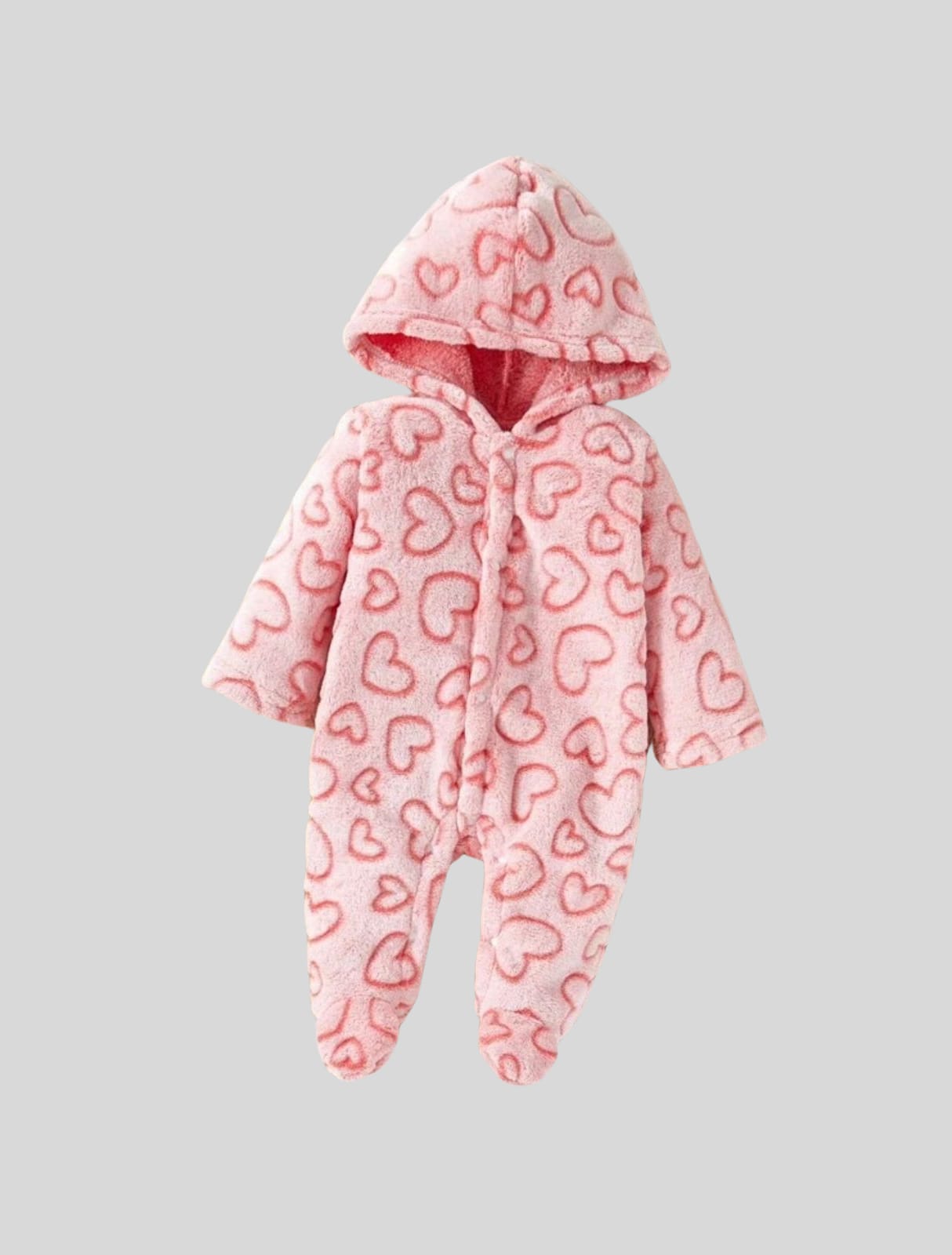 سلوبت فرو شتوي مبطن بناتي بتصميم قلوب