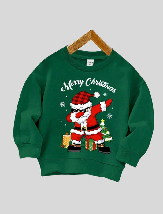 سويت شيرت أطفال كريسماس تصميم سانتا المرح