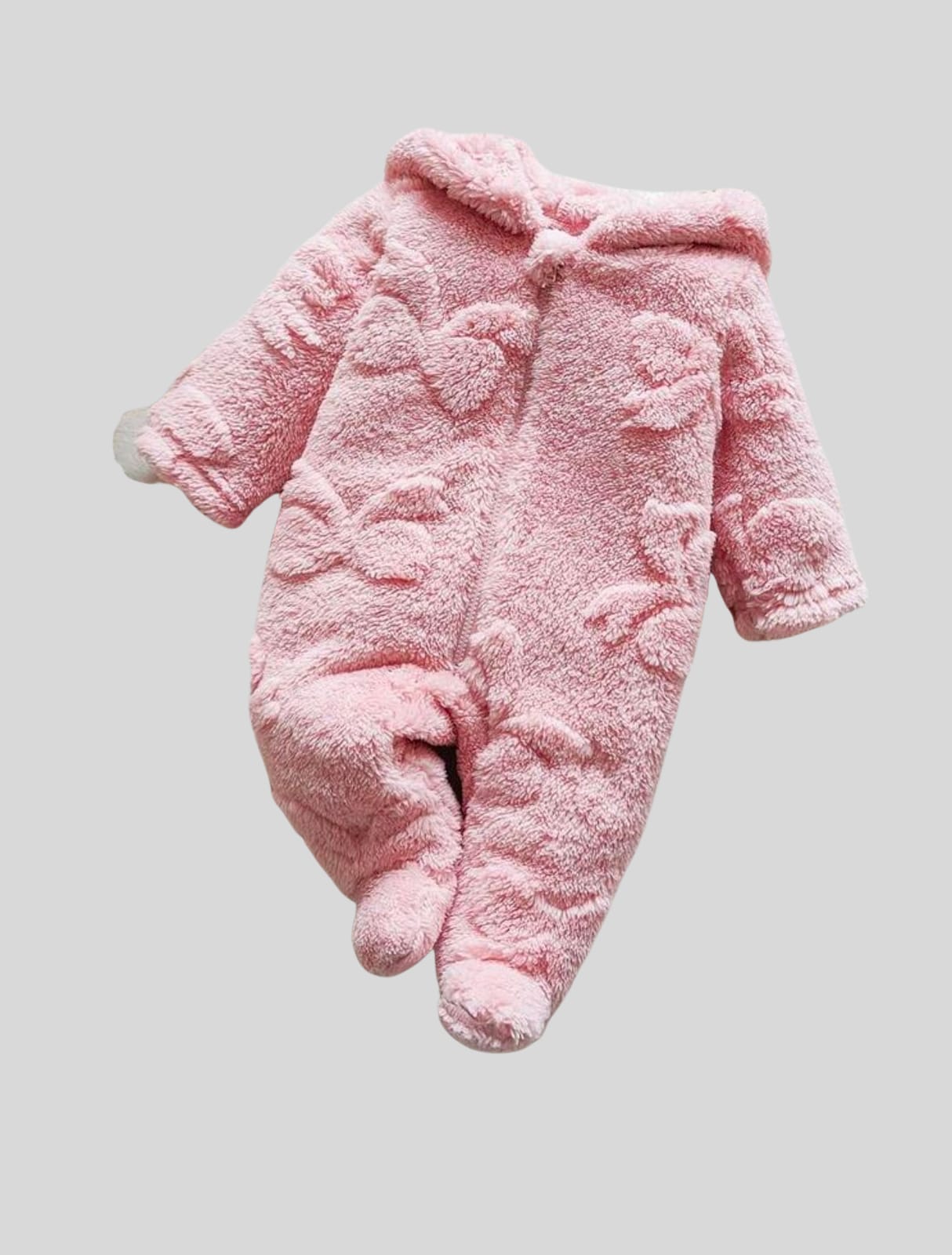 سلوبت فرو شتوي للبيبي تصميم فيونكة بارزة