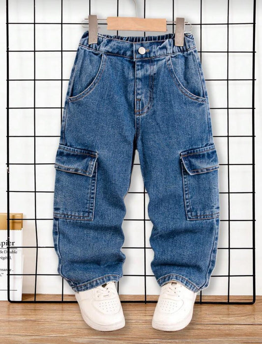 بنطلون جينز أولادي كارجو